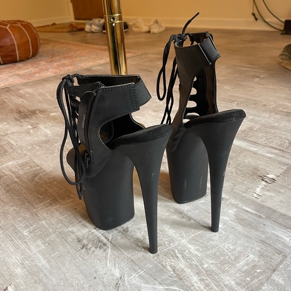Pleasers size 9. Pole heels, Flamingo 8” heel 4” platform. Lightly used - Picture 2 of 2